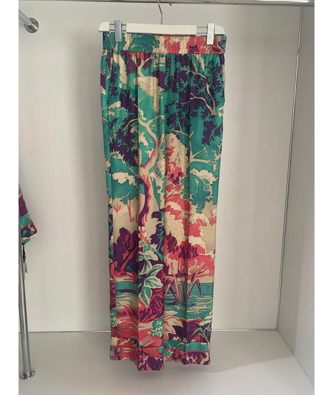 RED VALENTINO Мульти шелковый костюм с брюками, фото 2