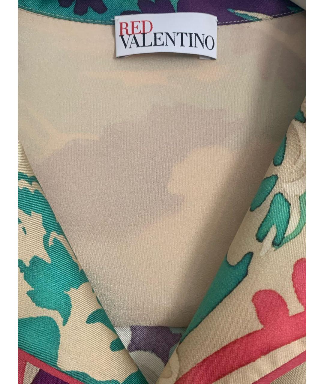 RED VALENTINO Мульти шелковый костюм с брюками, фото 3