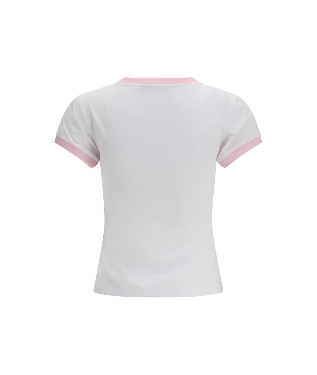 GANNI Белая хлопковая футболка, фото 2