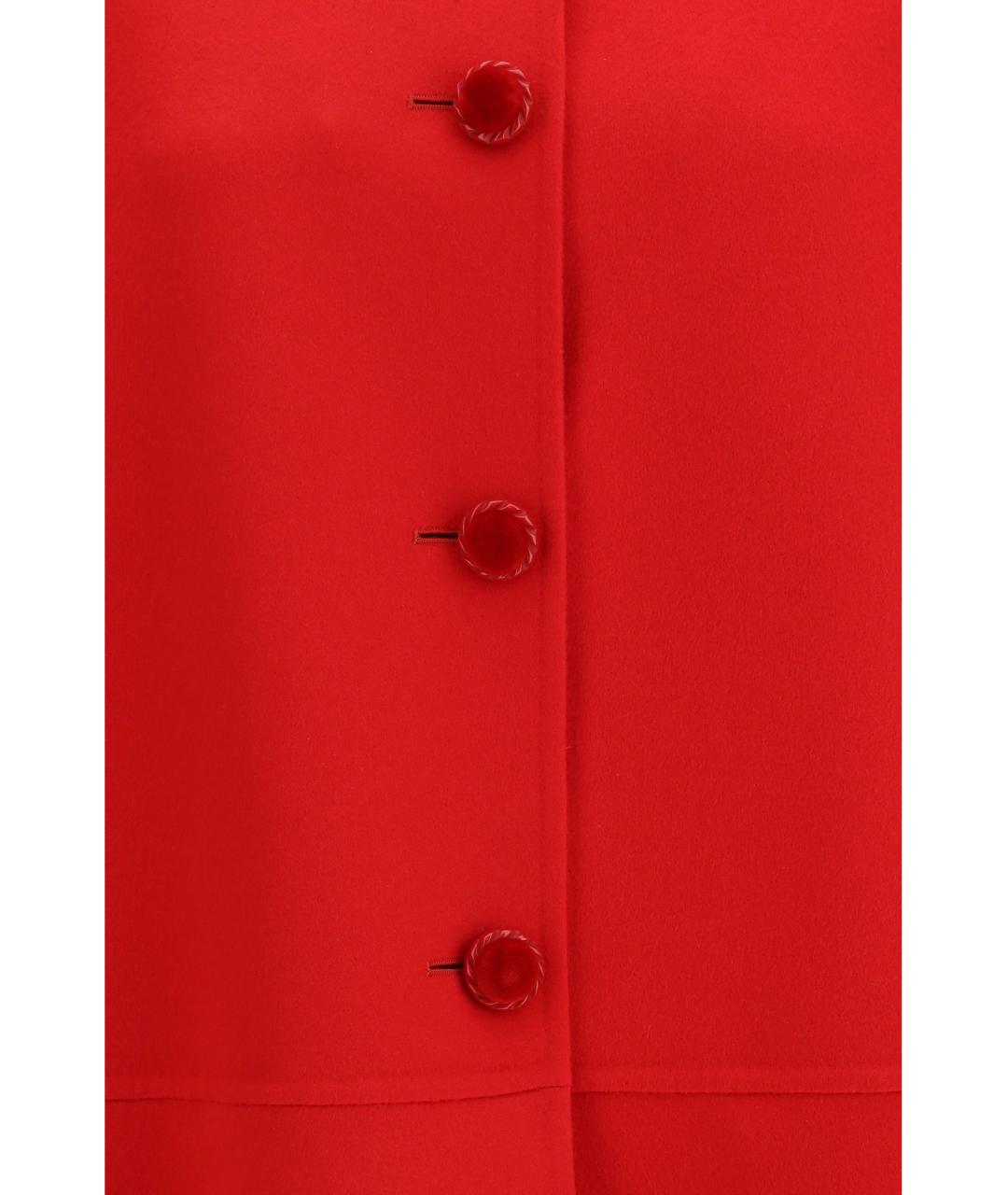 VALENTINO Красное шерстяное пальто, фото 3