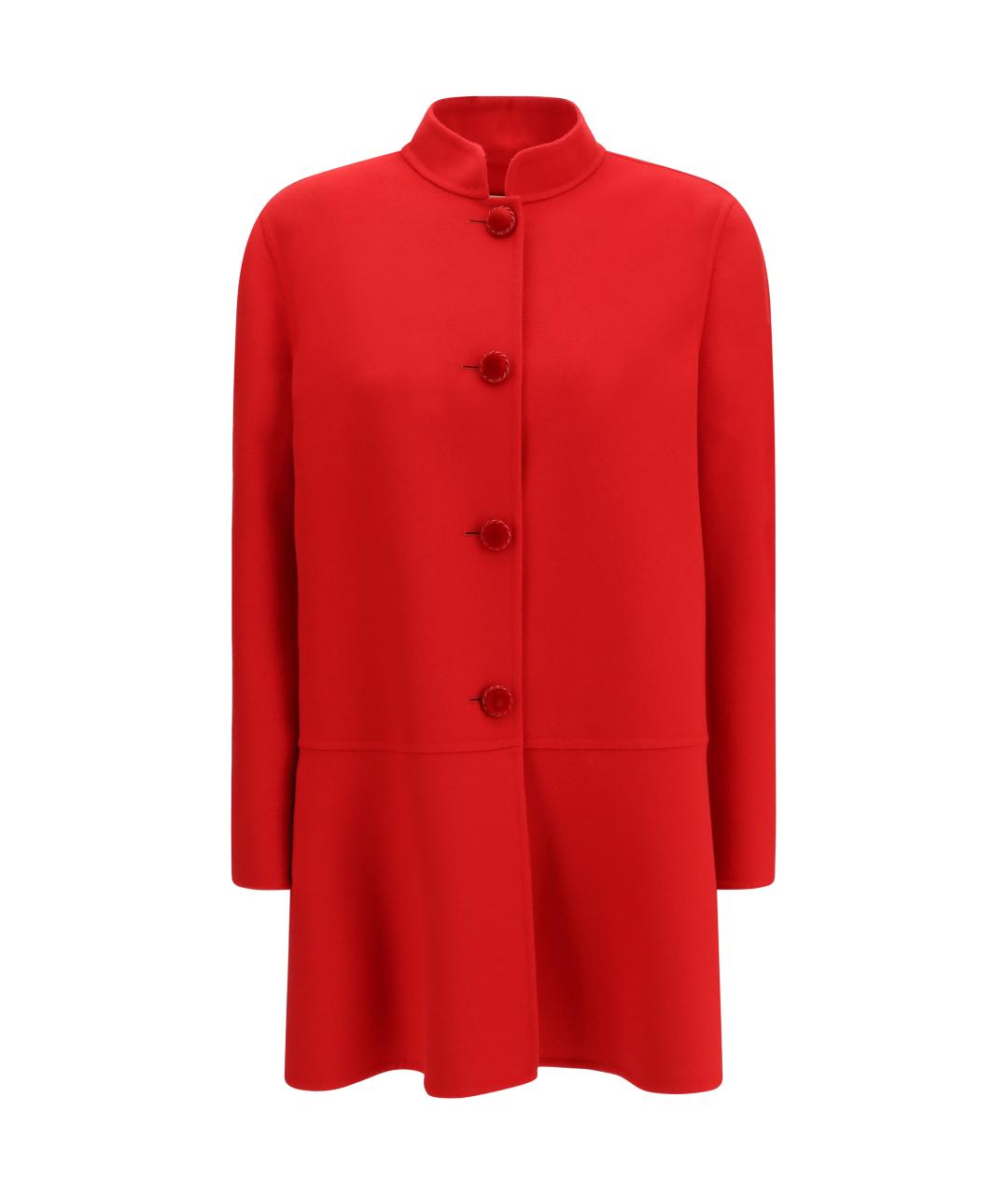 VALENTINO Красное шерстяное пальто, фото 1