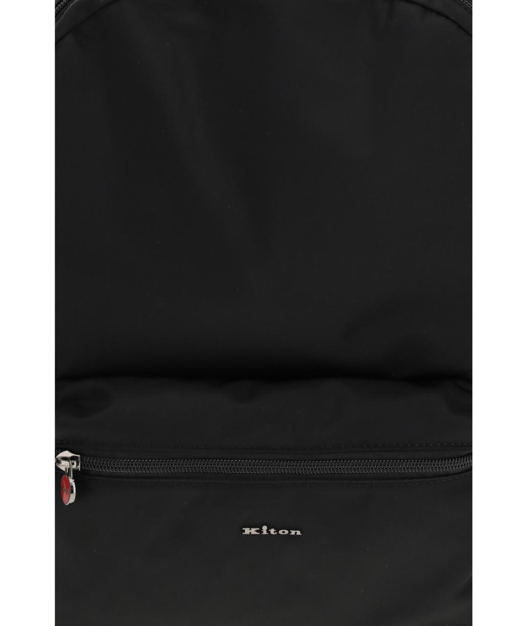 KITON Черный тканевый рюкзак, фото 3