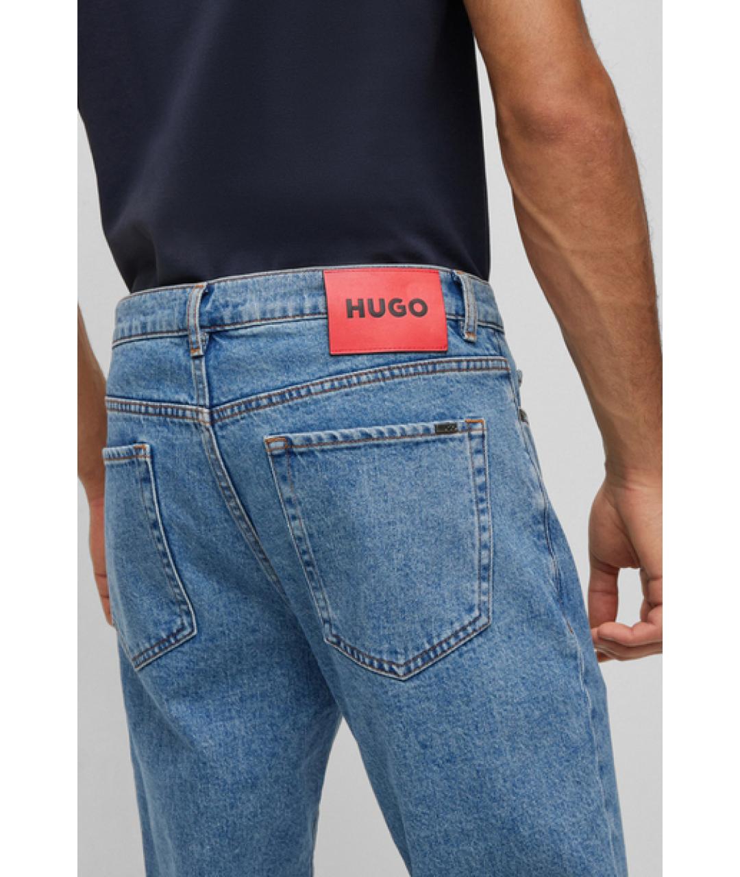 HUGO BOSS Голубые прямые джинсы, фото 3