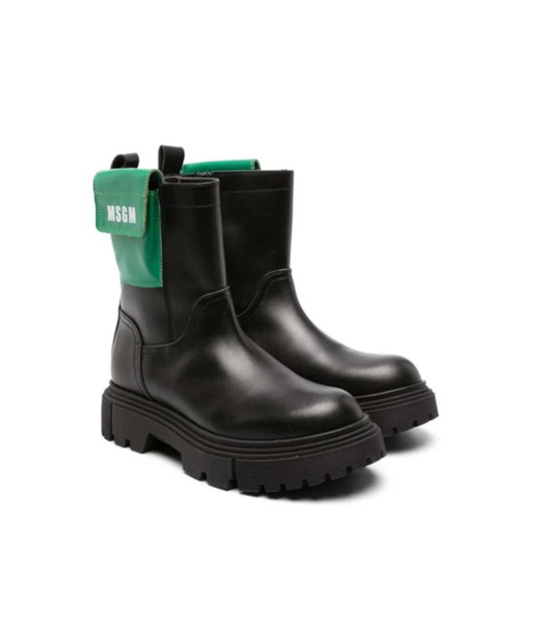 MSGM Черные ботинки, фото 1