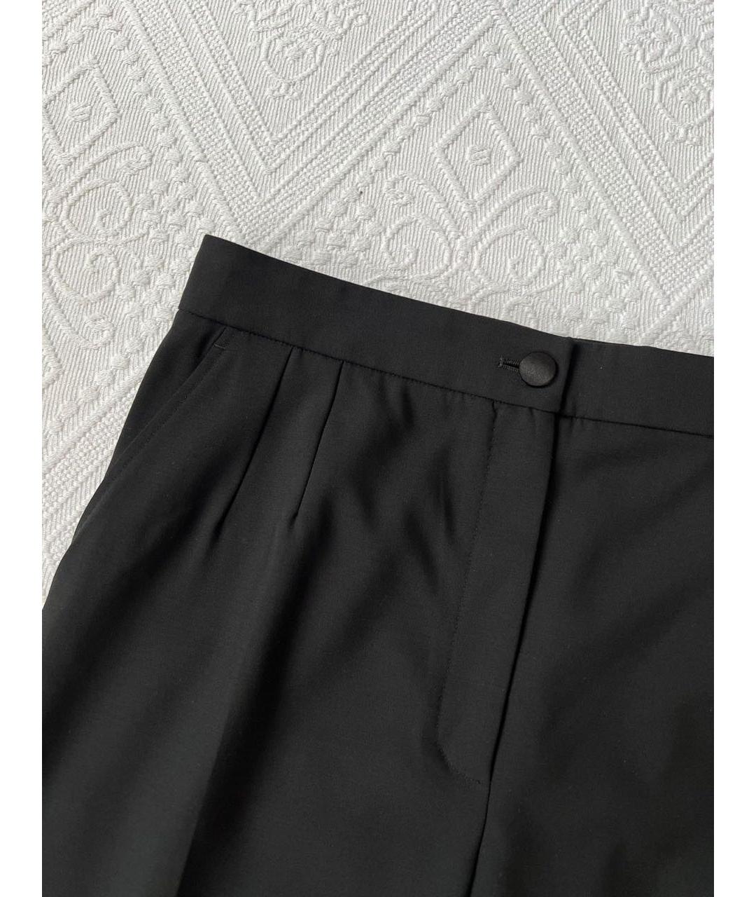 DOLCE&GABBANA Черные прямые брюки, фото 6