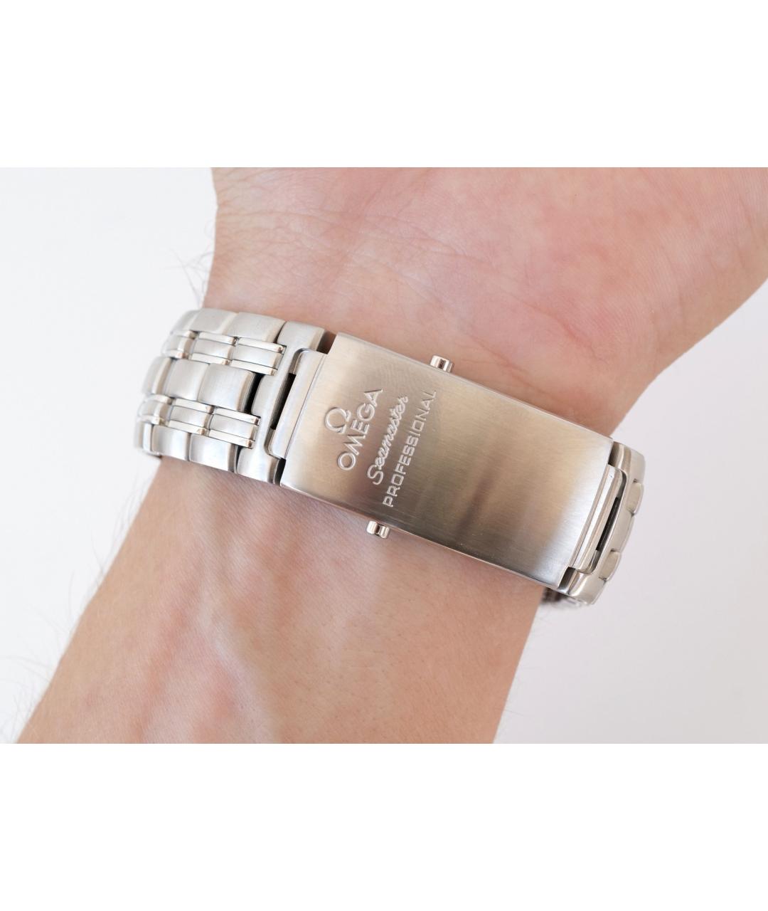 OMEGA Синие металлические часы, фото 3