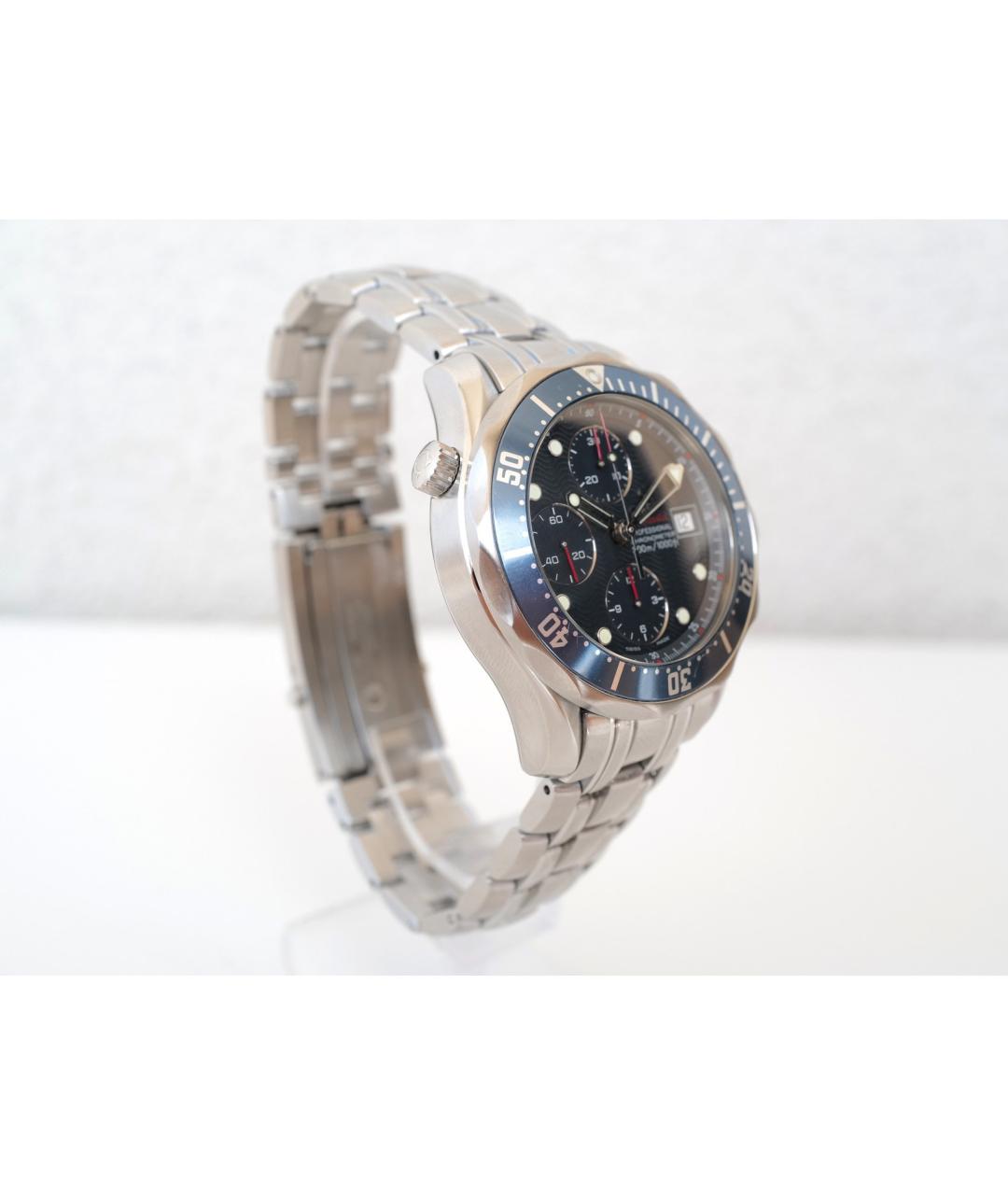 OMEGA Синие металлические часы, фото 2