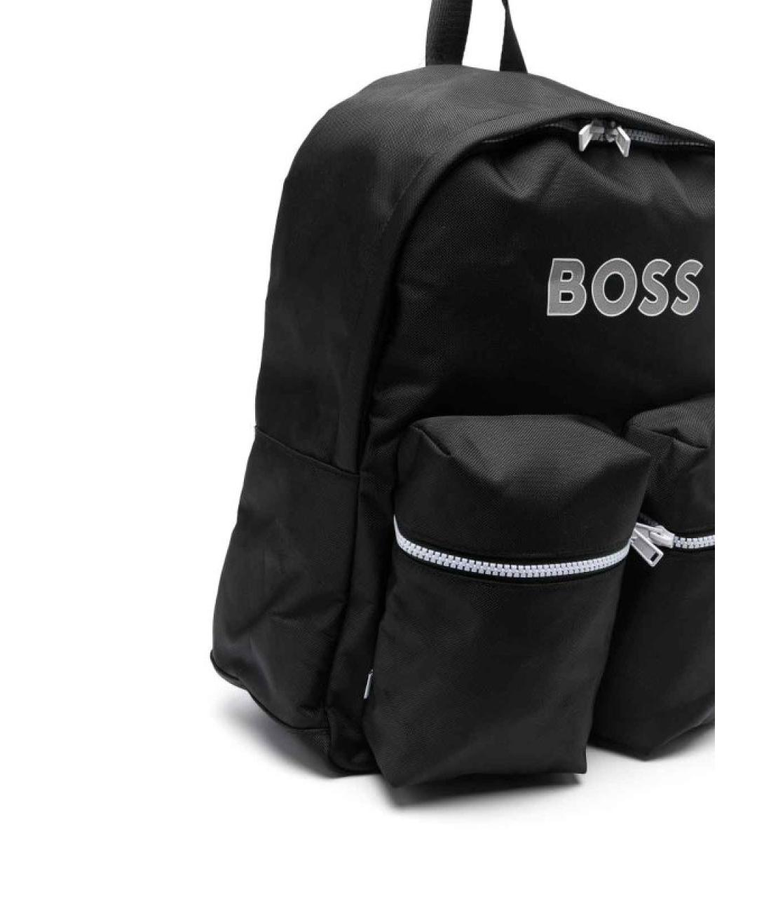 HUGO BOSS Черный синтетический рюкзак, фото 4