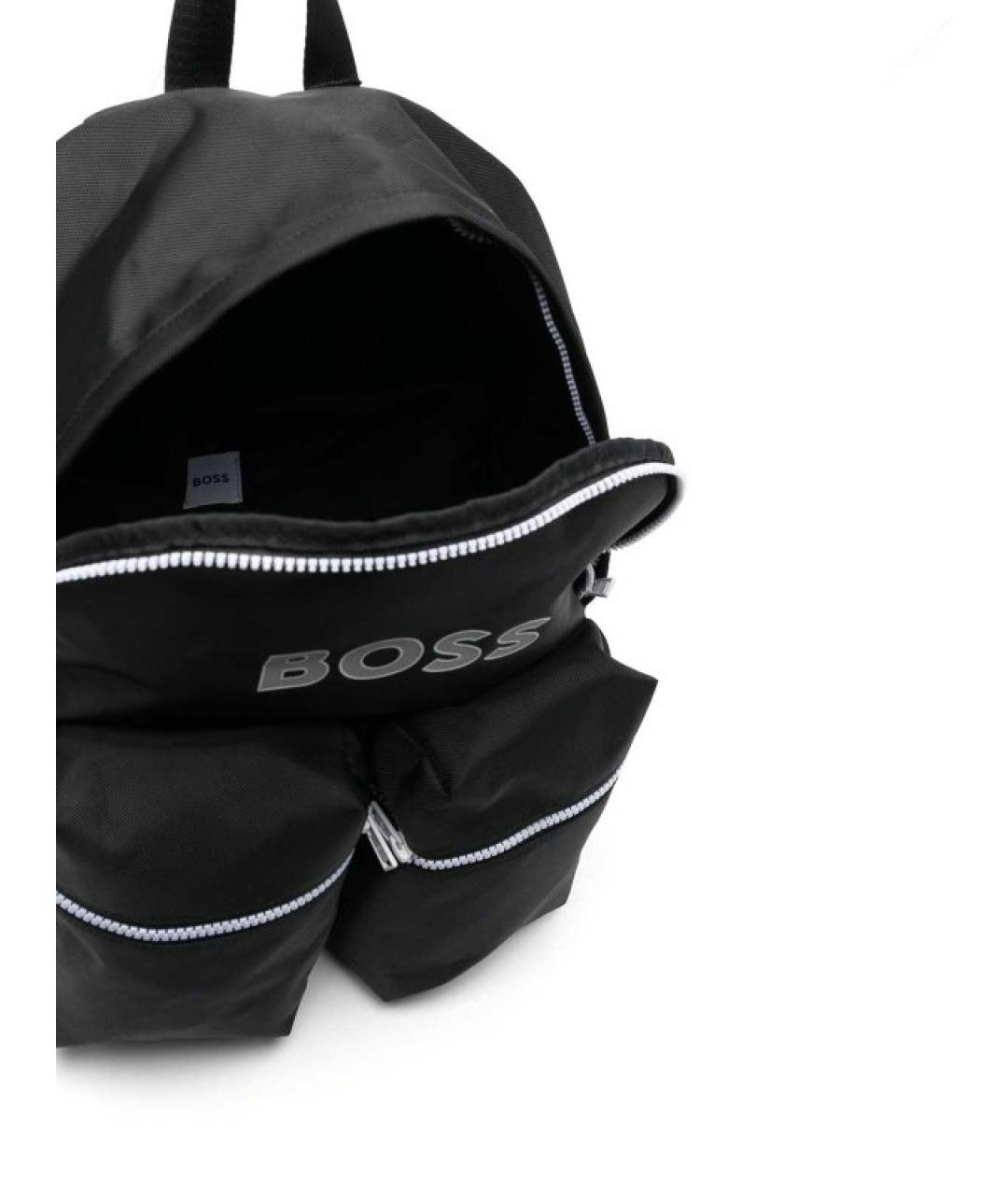 HUGO BOSS Черный синтетический рюкзак, фото 3