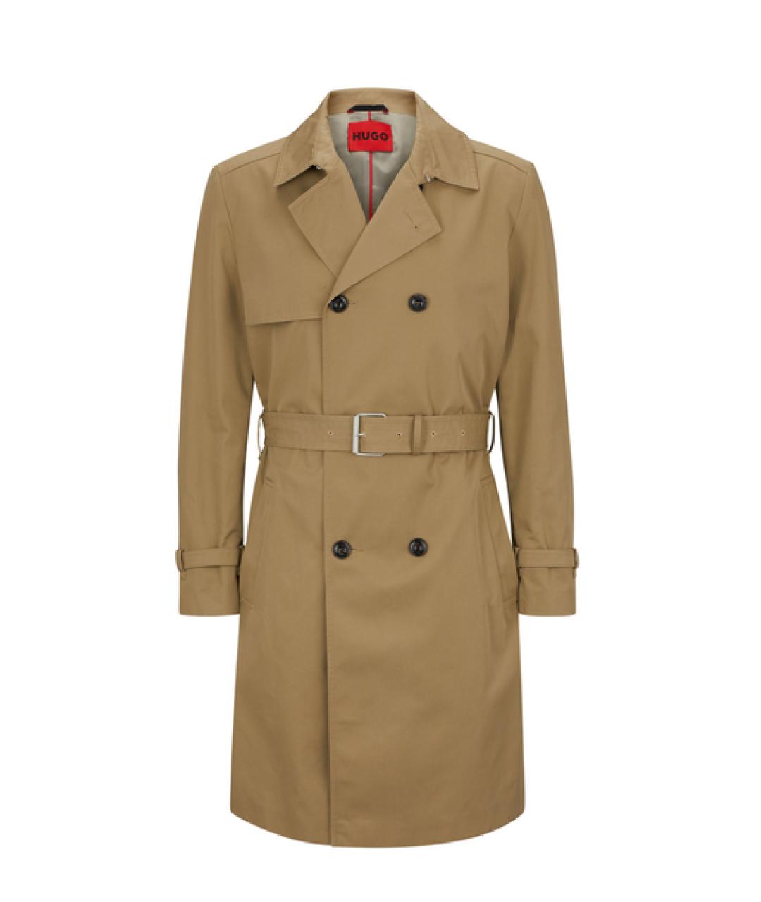 HUGO BOSS Бежевый тренч / плащ, фото 1