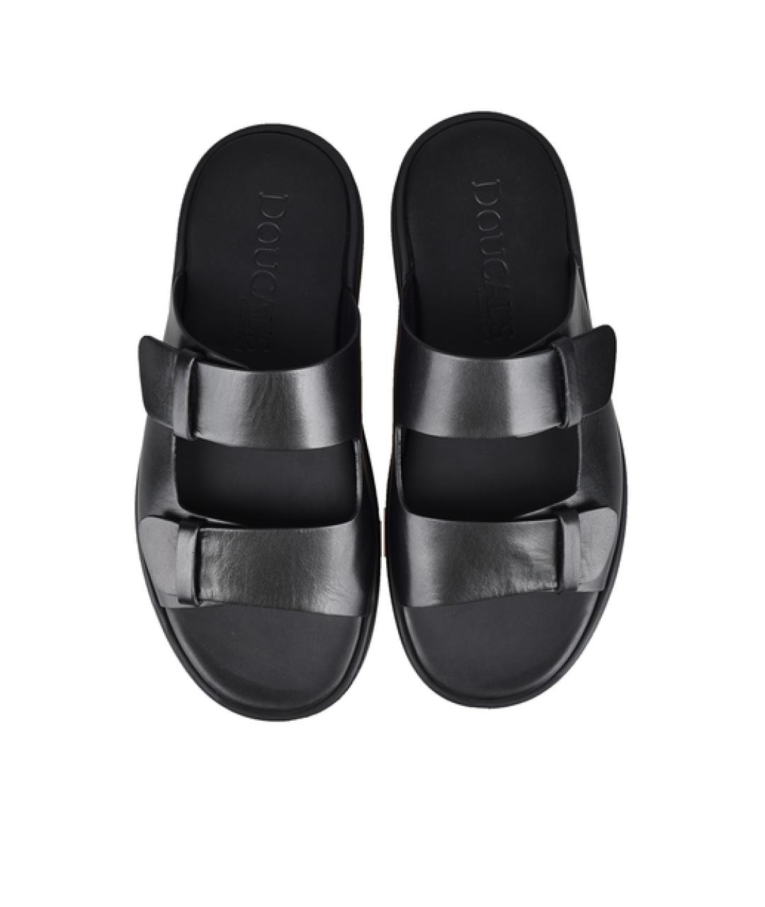 DOUCAL'S Черные шлепанцы, фото 2