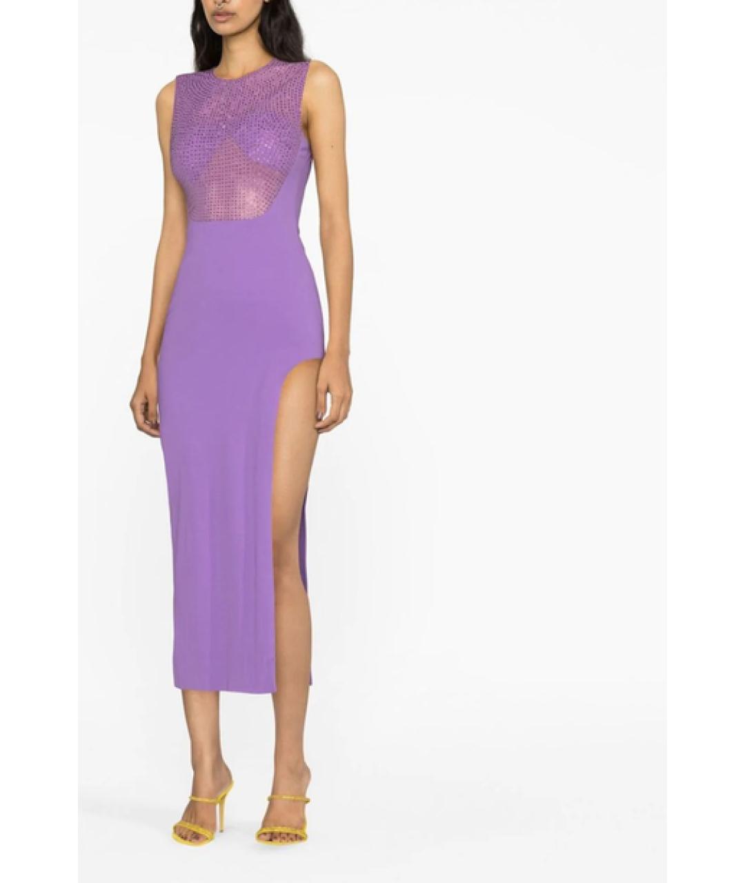 GIUSEPPE DI MORABITO Фиолетовое коктейльное платье, фото 2