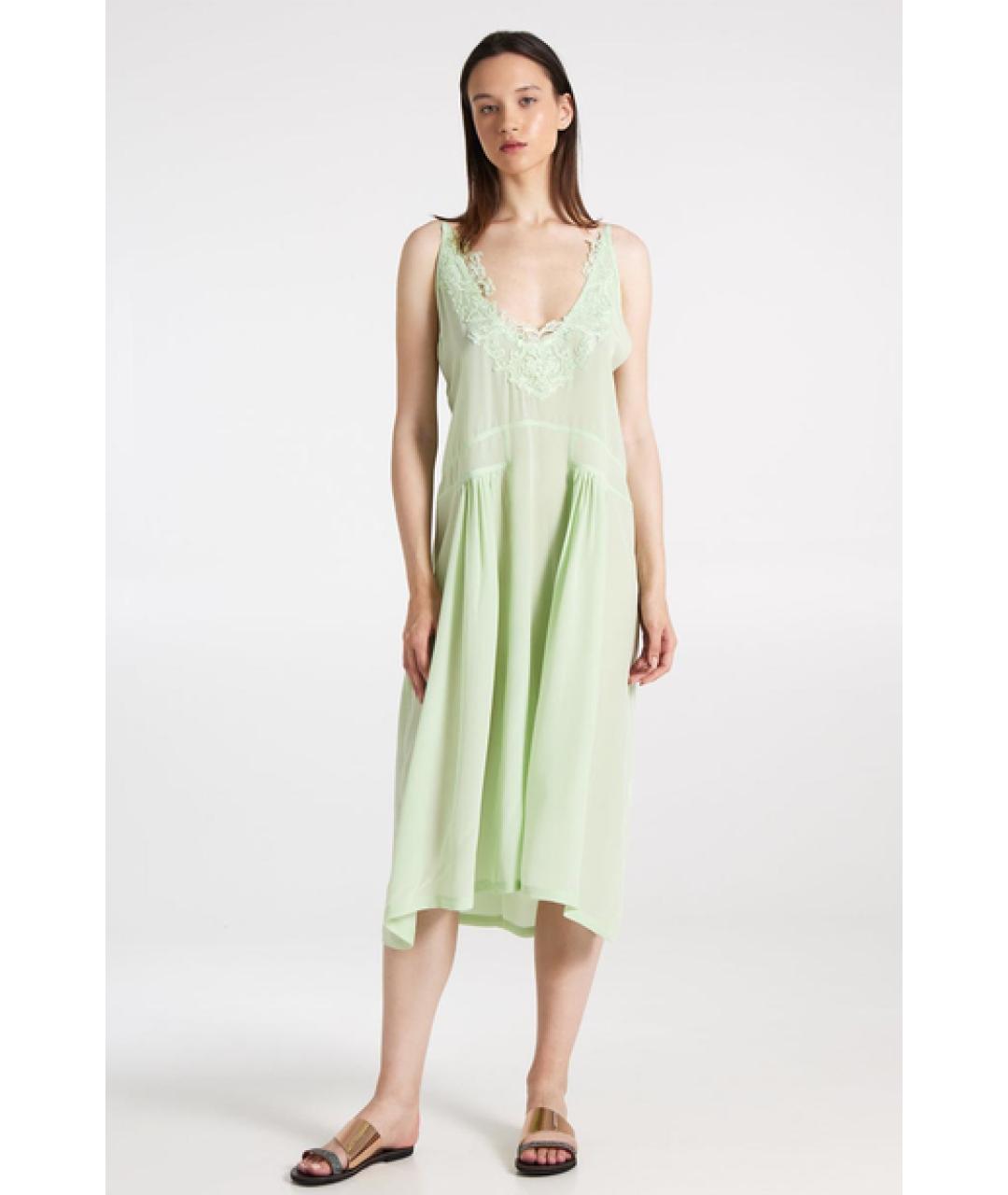 MAURIZIO MIRI Зеленые повседневное платье, фото 4