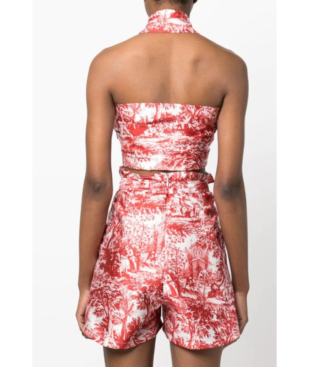 PHILOSOPHY DI LORENZO SERAFINI Красная полиэстеровая майка, фото 3