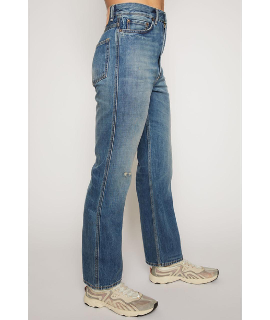 ACNE STUDIOS Синие прямые джинсы, фото 4