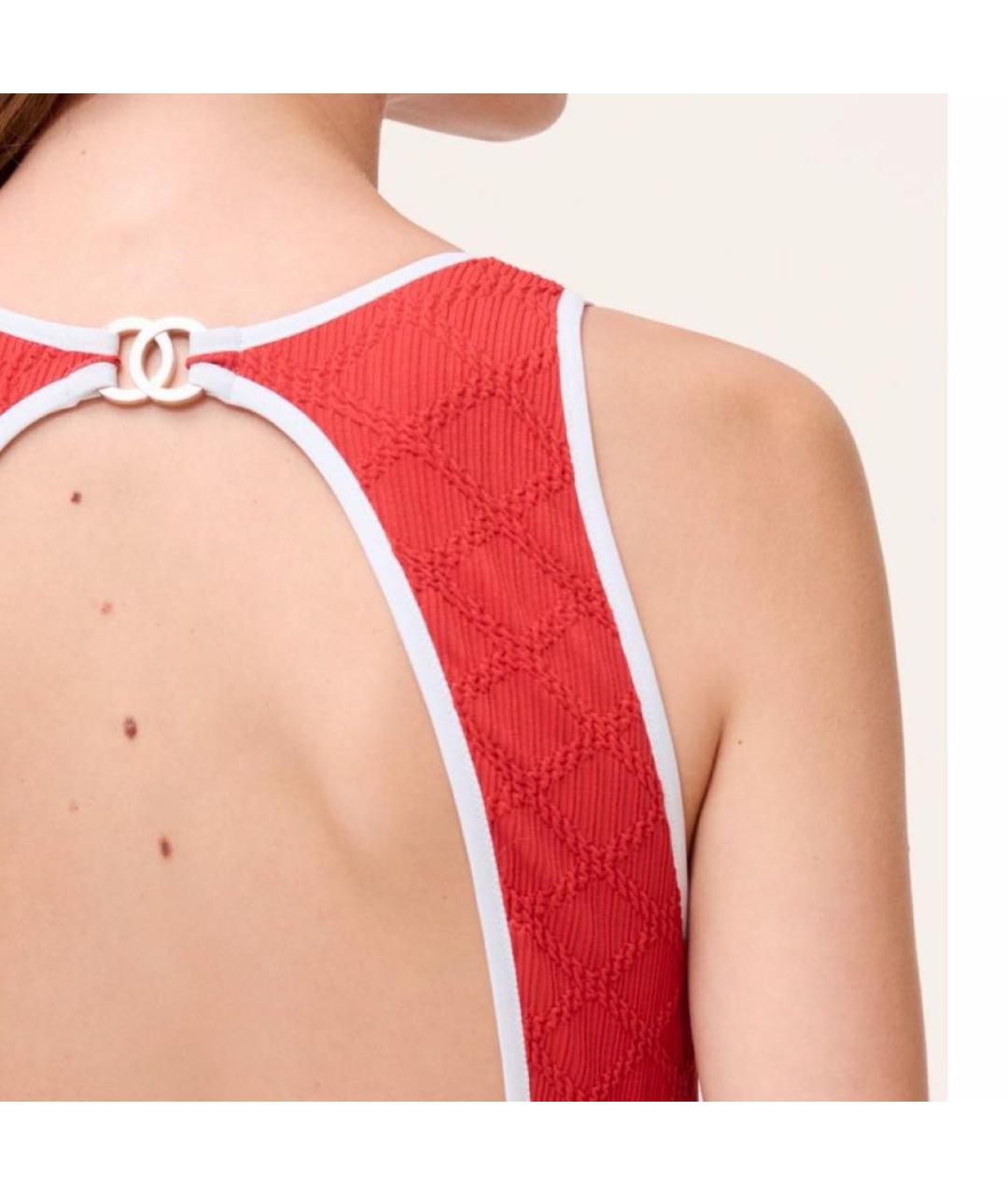 CHANEL Красный купальник, фото 3