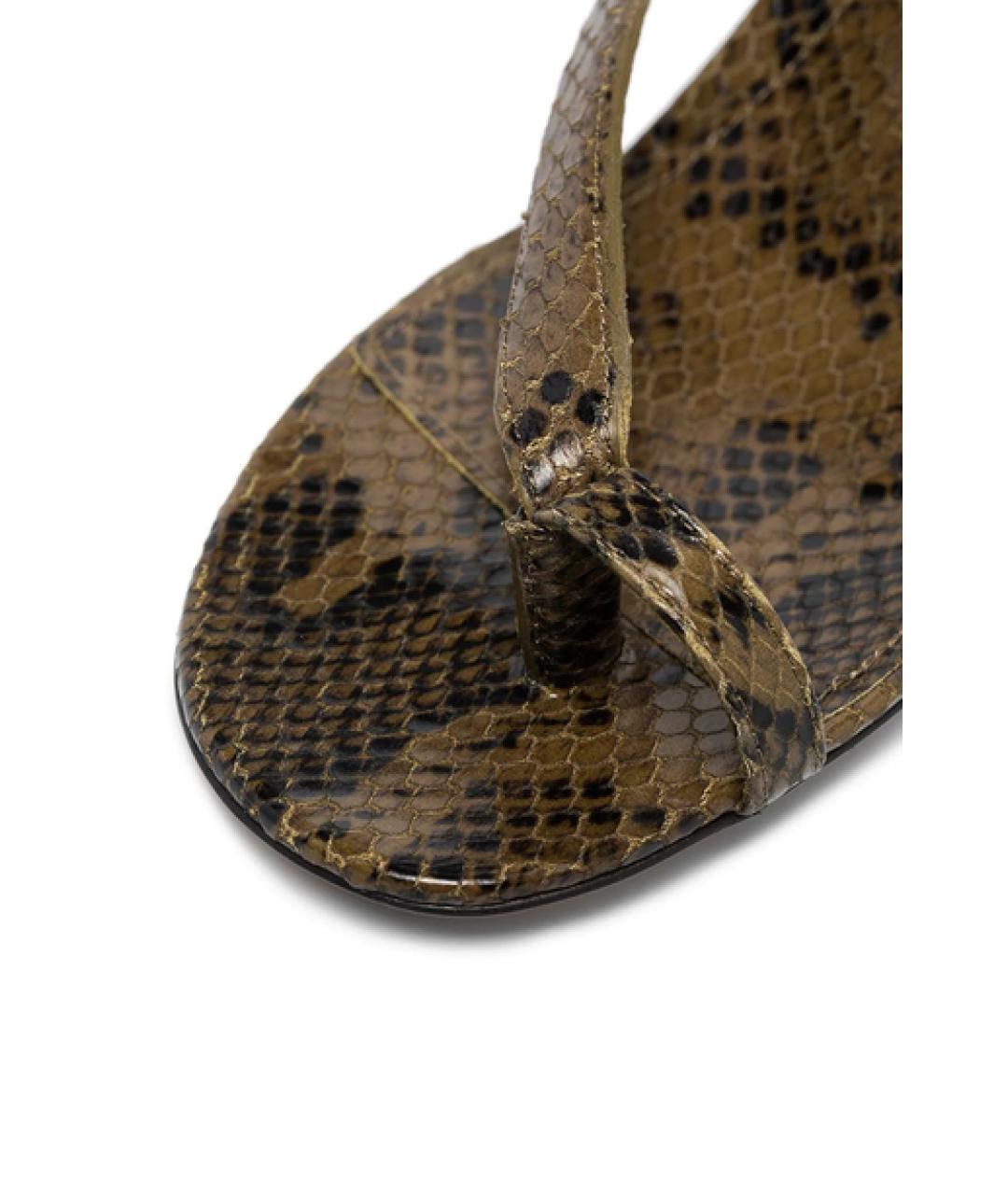 BOTTEGA VENETA Кожаные босоножки, фото 3