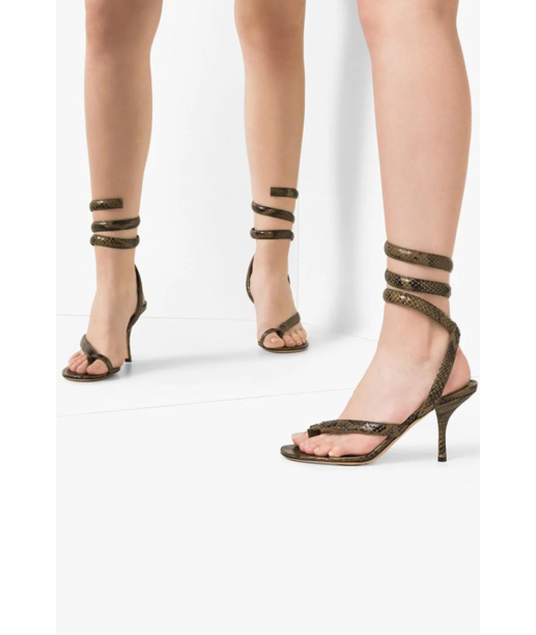 BOTTEGA VENETA Кожаные босоножки, фото 2