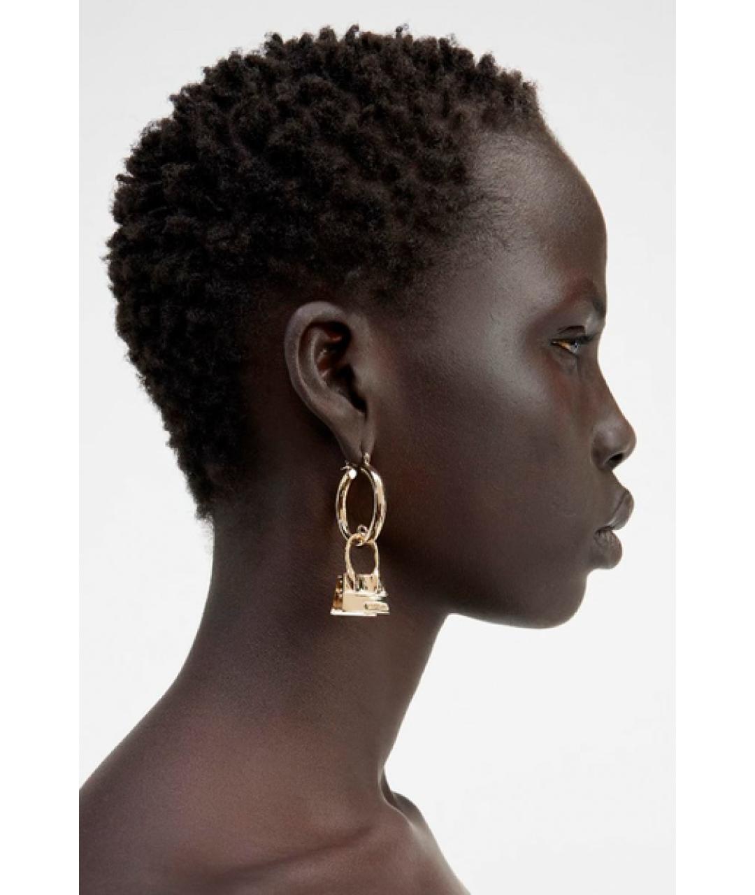 JACQUEMUS Золотые серьги, фото 3