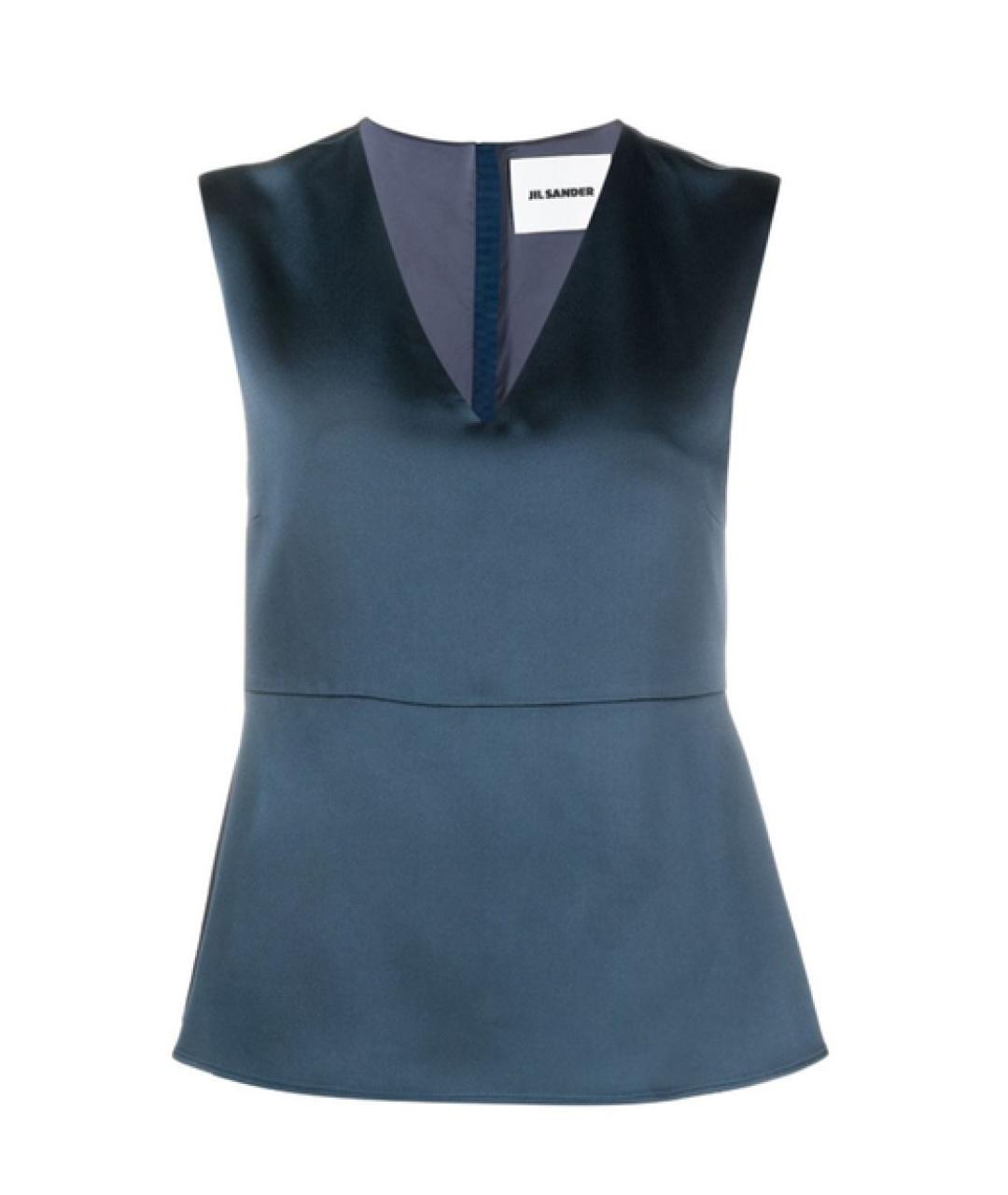 JIL SANDER Синяя блузы, фото 1