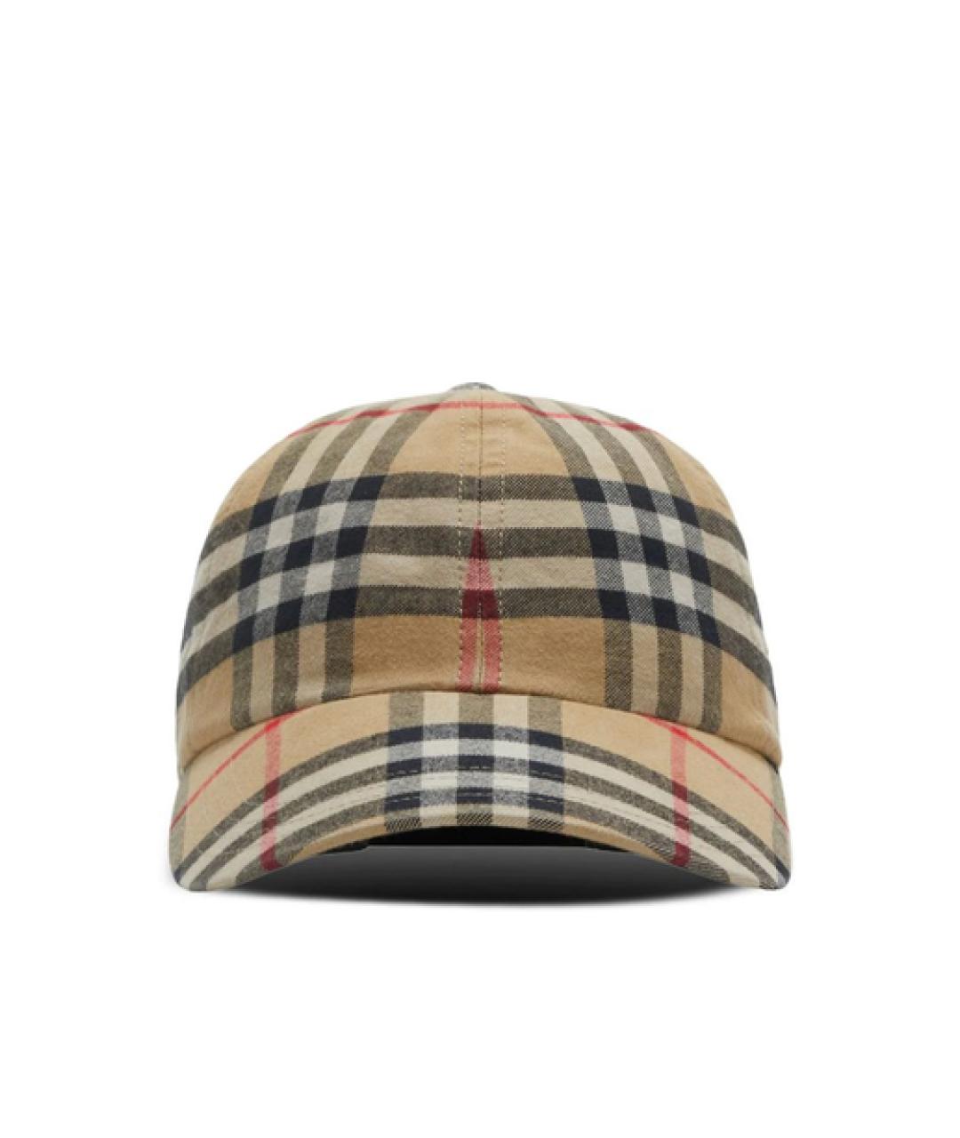 BURBERRY Бежевая кепка, фото 1