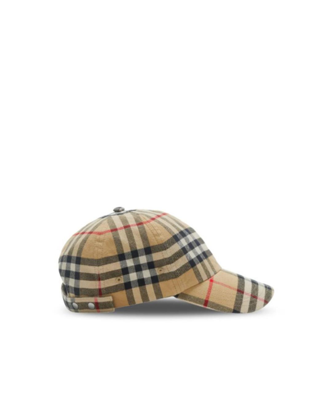 BURBERRY Бежевая кепка, фото 3