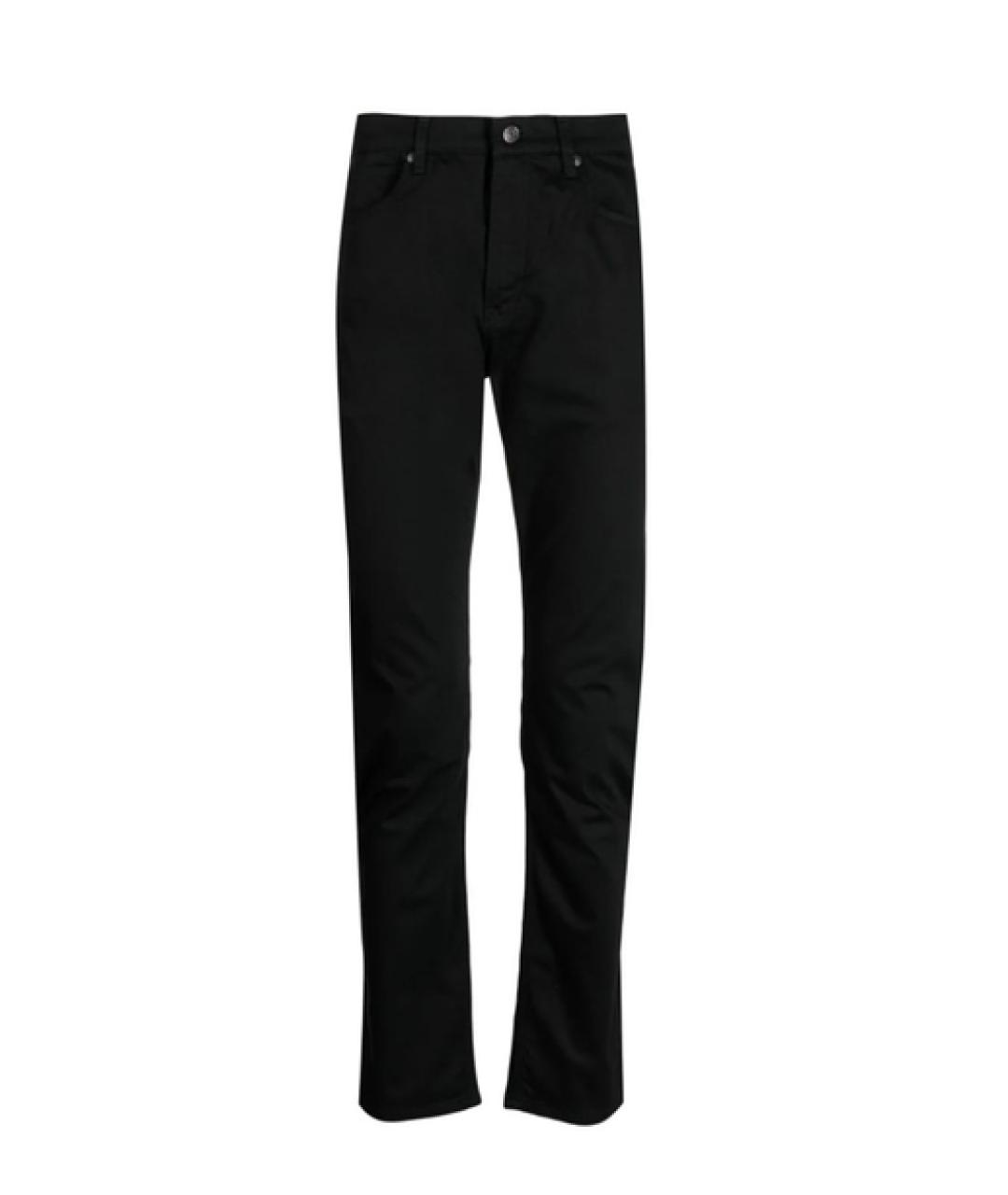 HUGO BOSS Черные хлопковые прямые джинсы, фото 1