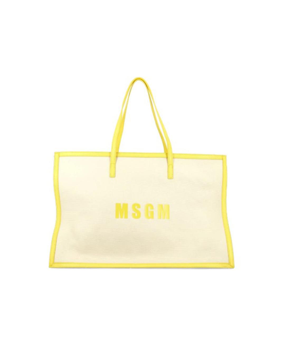 MSGM Желтая сумка, фото 1
