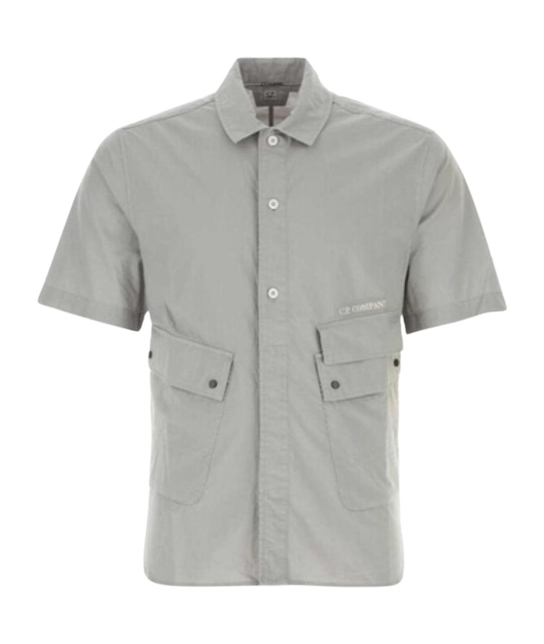 CP COMPANY Серая хлопковая кэжуал рубашка, фото 1