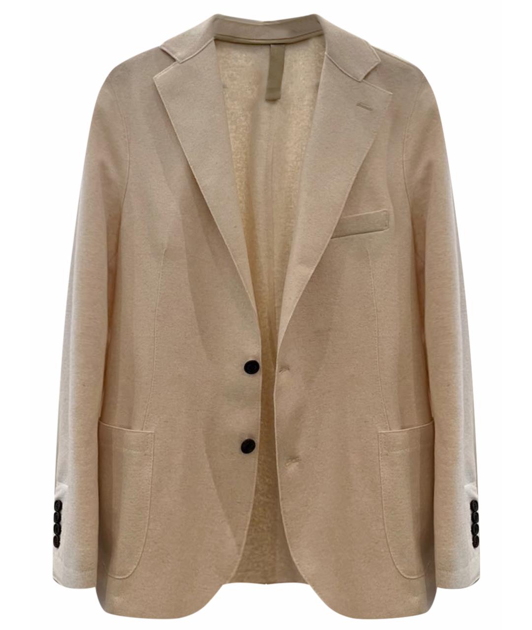 ELEVENTY Бежевый хлопковый пиджак, фото 1