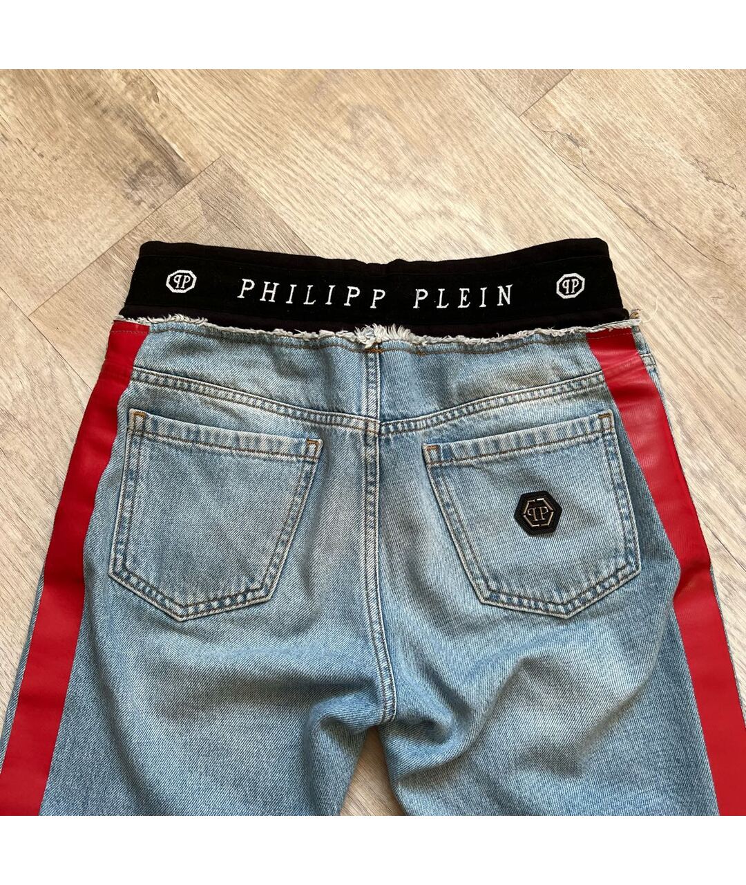 PHILIPP PLEIN Мульти хлопковые прямые джинсы, фото 6