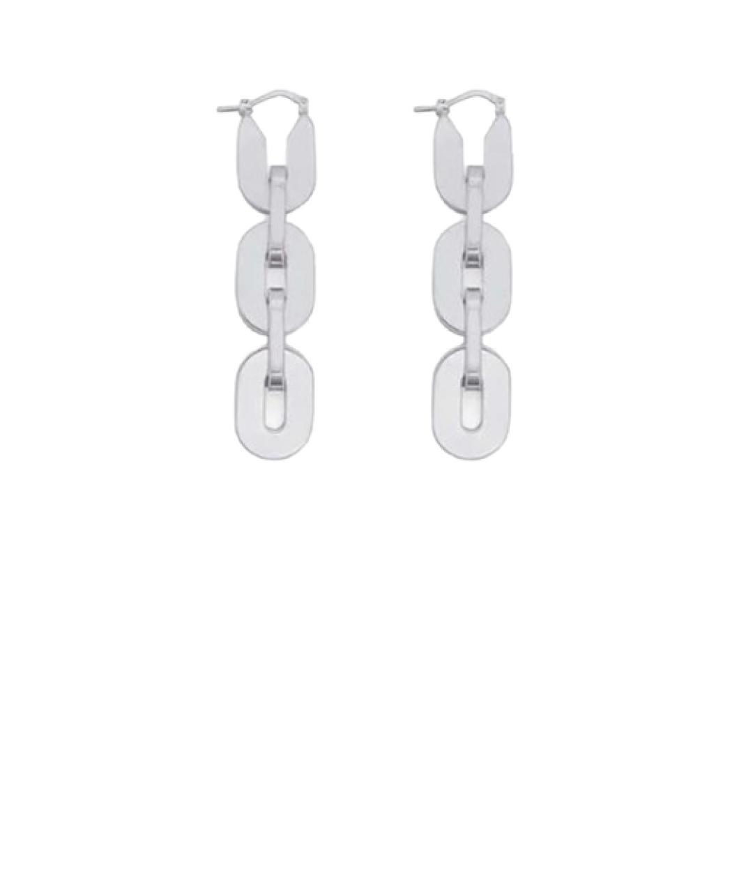 JIL SANDER Серебряные металлические серьги, фото 1