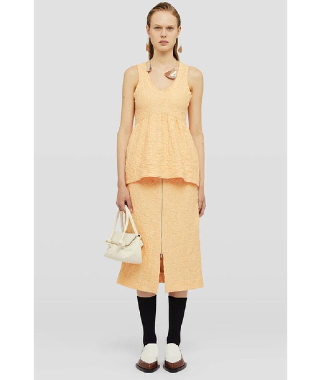 JIL SANDER Желтая майка, фото 2