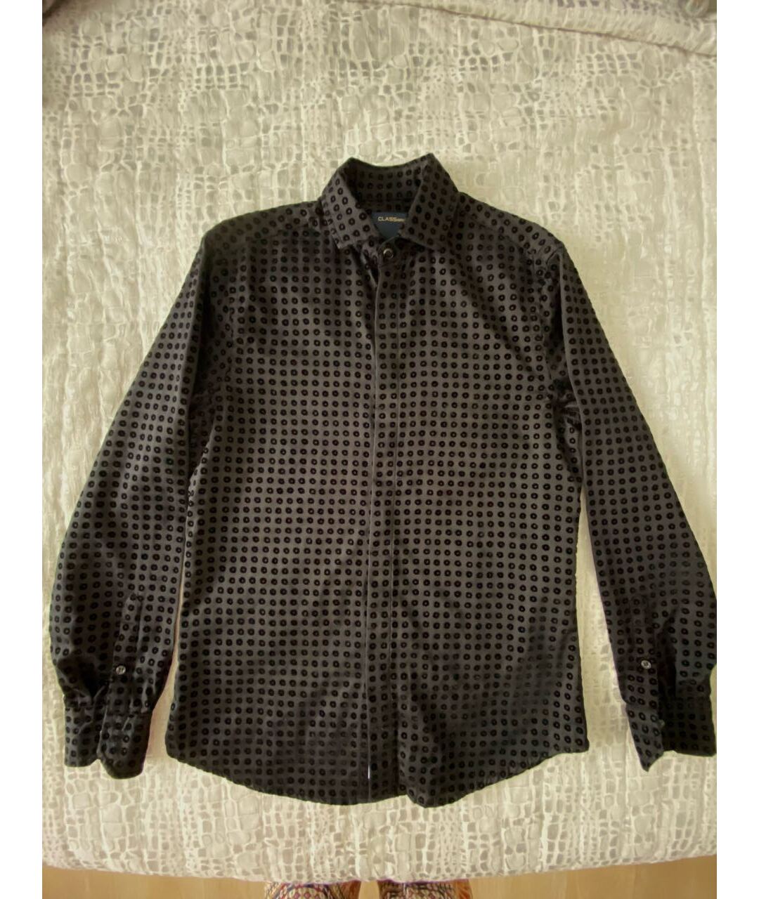 CAVALLI CLASS Черная хлопковая кэжуал рубашка, фото 5