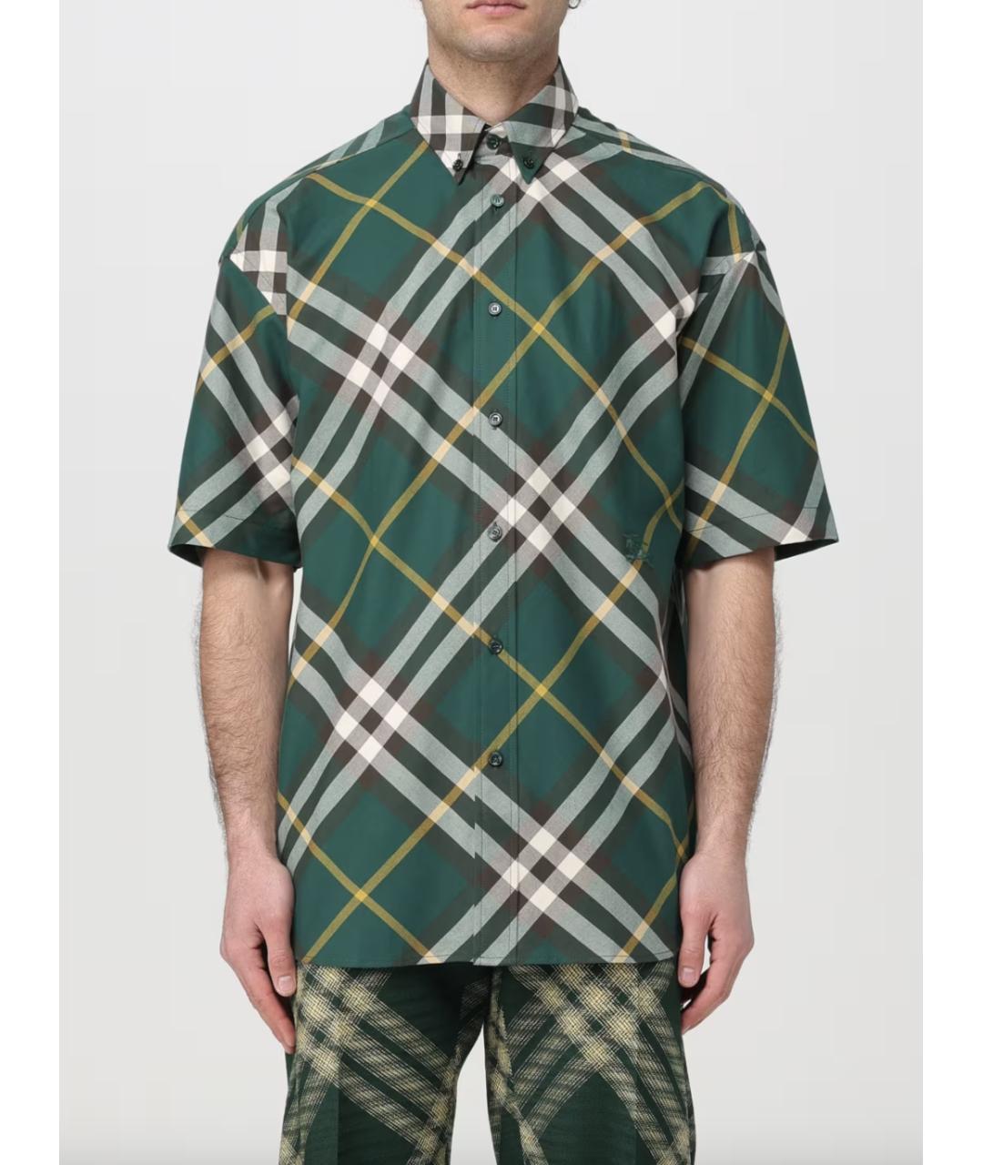 BURBERRY Зеленая кэжуал рубашка, фото 3