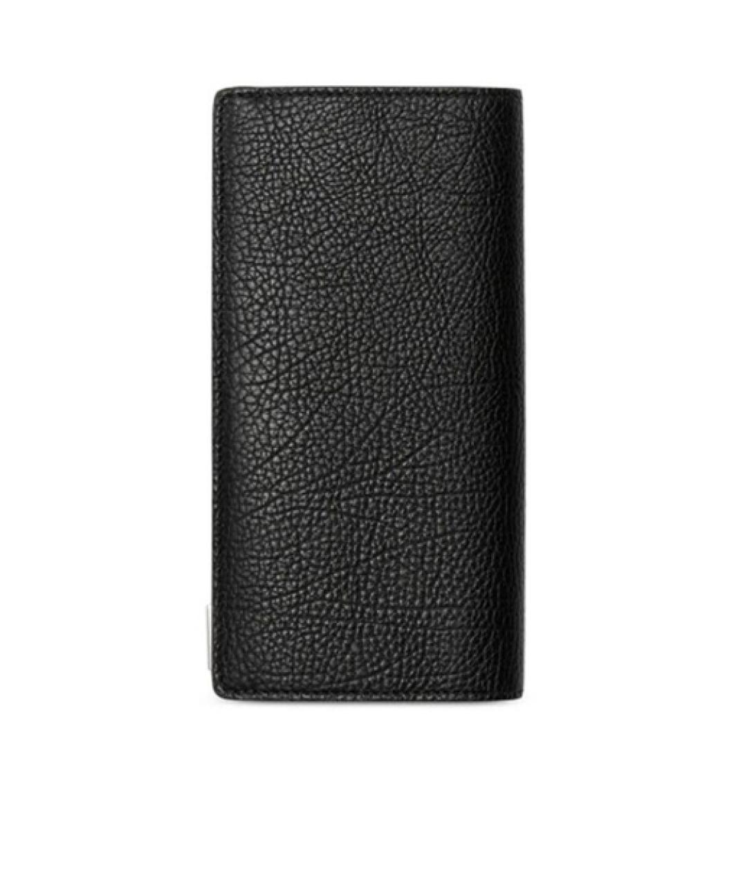 BURBERRY Черный кожаный кошелек, фото 2