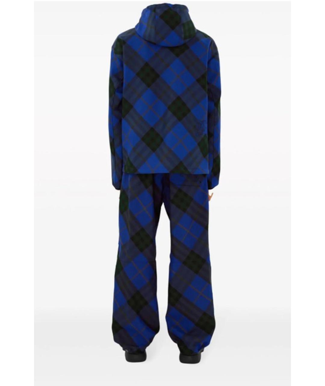 BURBERRY Синяя полиамидовая куртка, фото 3