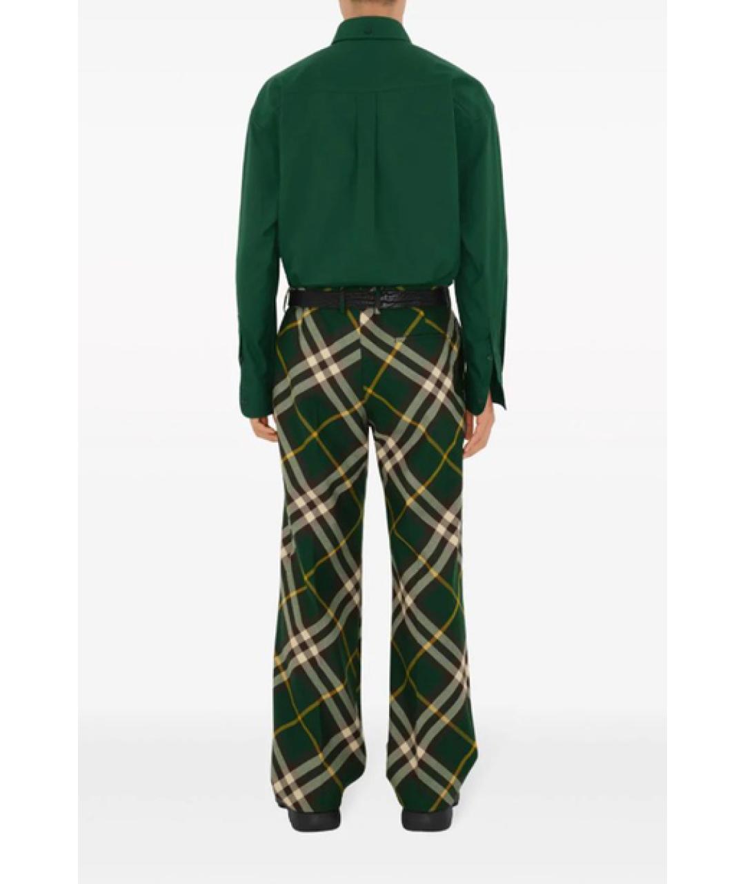 BURBERRY Зеленая кэжуал рубашка, фото 3