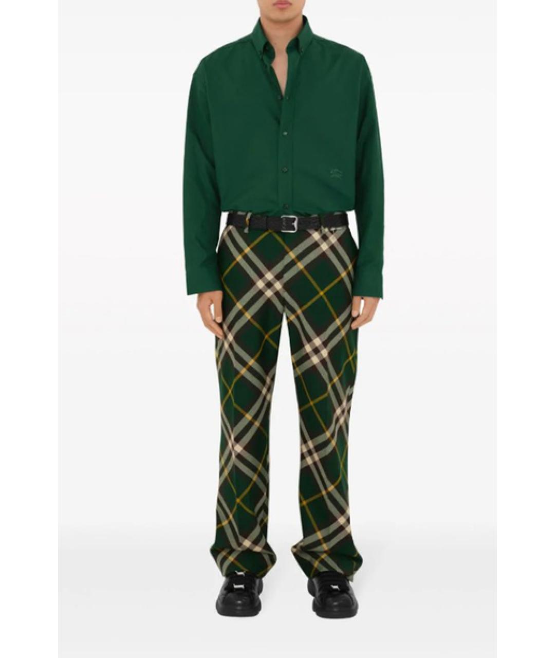 BURBERRY Зеленая кэжуал рубашка, фото 2