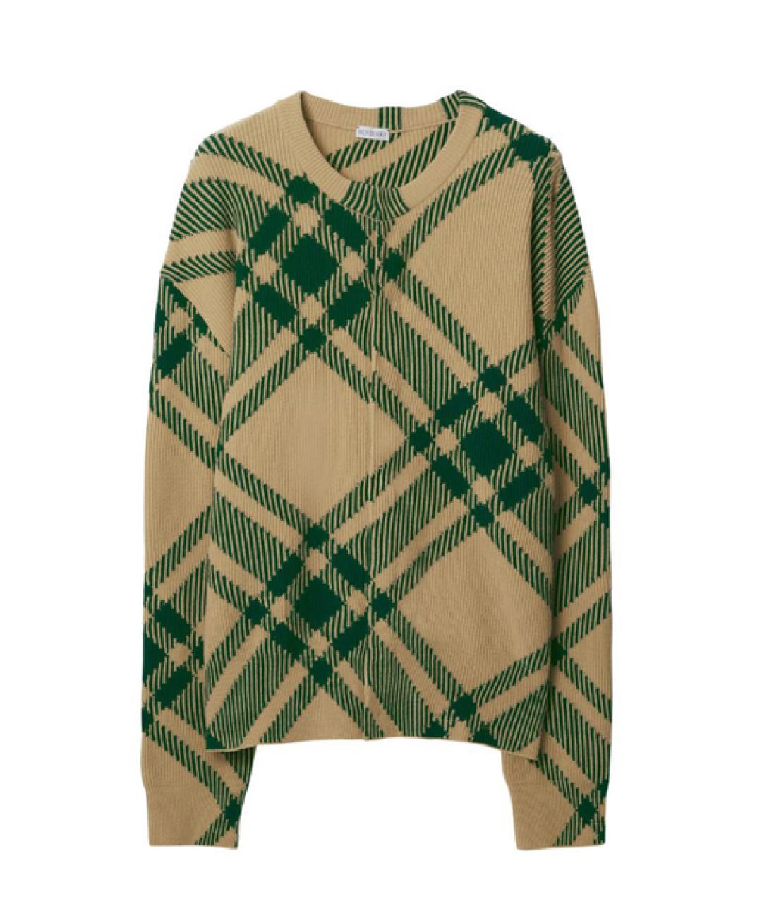 BURBERRY Мульти шерстяной кардиган, фото 1
