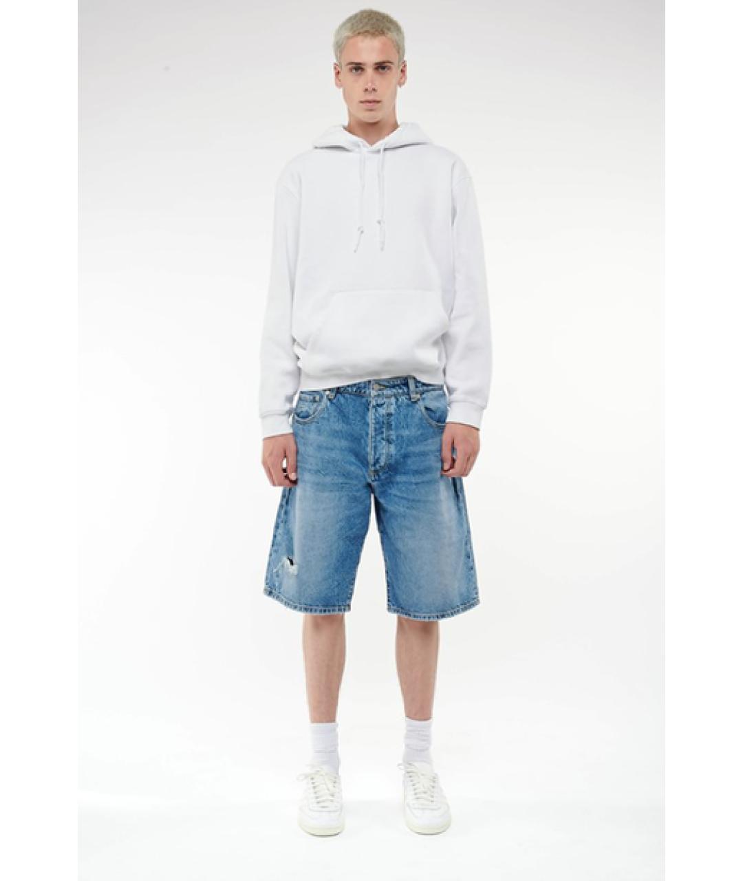ICON DENIM Синие хлопковые шорты, фото 2