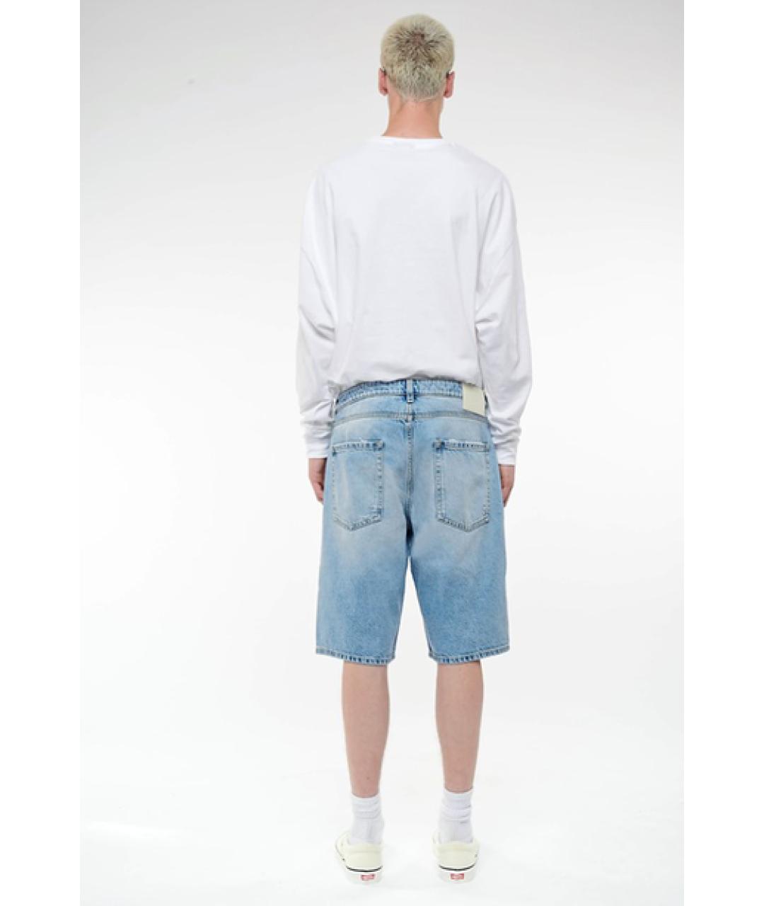 ICON DENIM Синие хлопковые шорты, фото 3