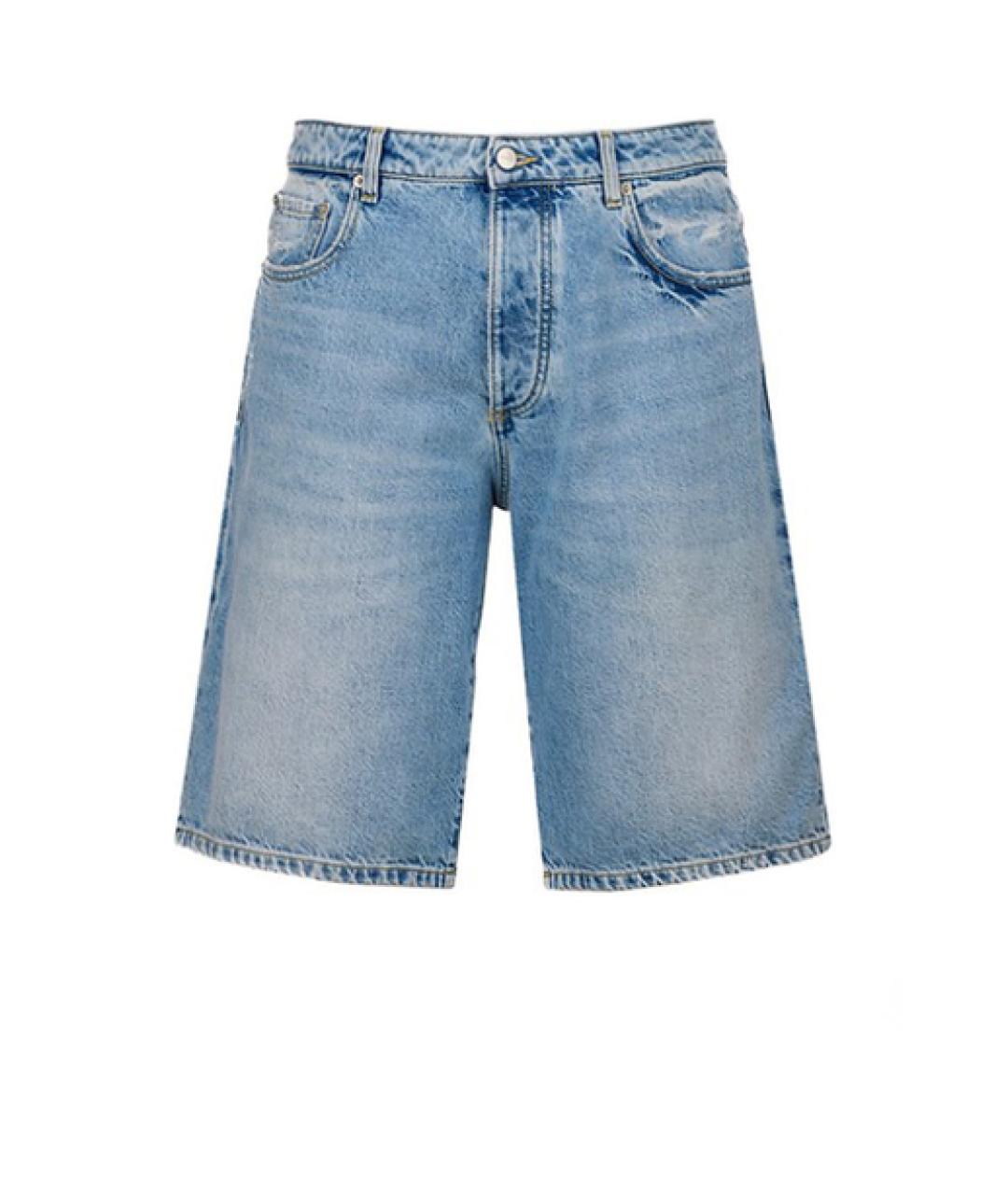 ICON DENIM Синие хлопковые шорты, фото 1