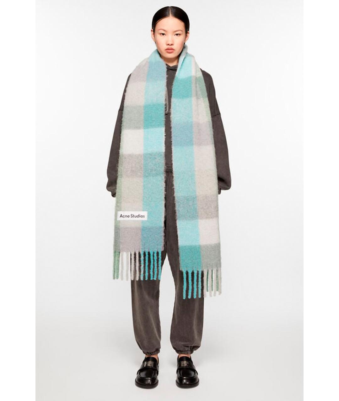 ACNE STUDIOS Мульти шерстяной шарф, фото 2
