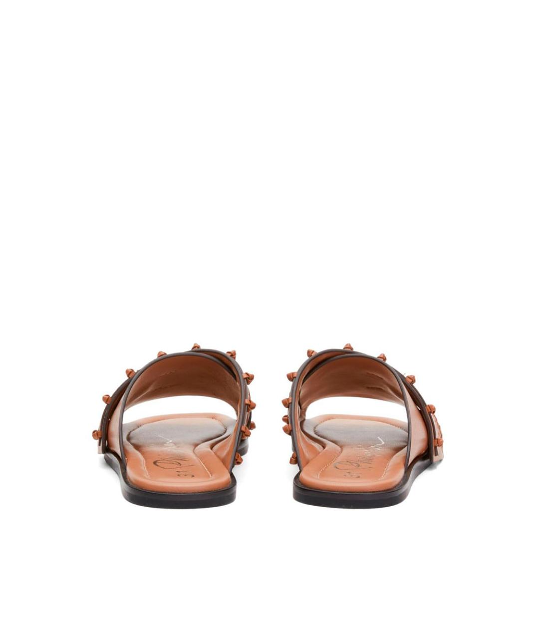 3.1 PHILLIP LIM Коричневые кожаные сандалии, фото 3
