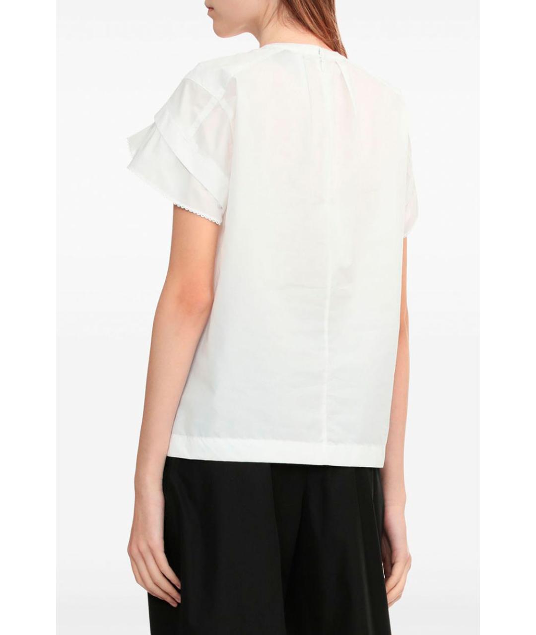 3.1 PHILLIP LIM Белая хлопковая футболка, фото 5