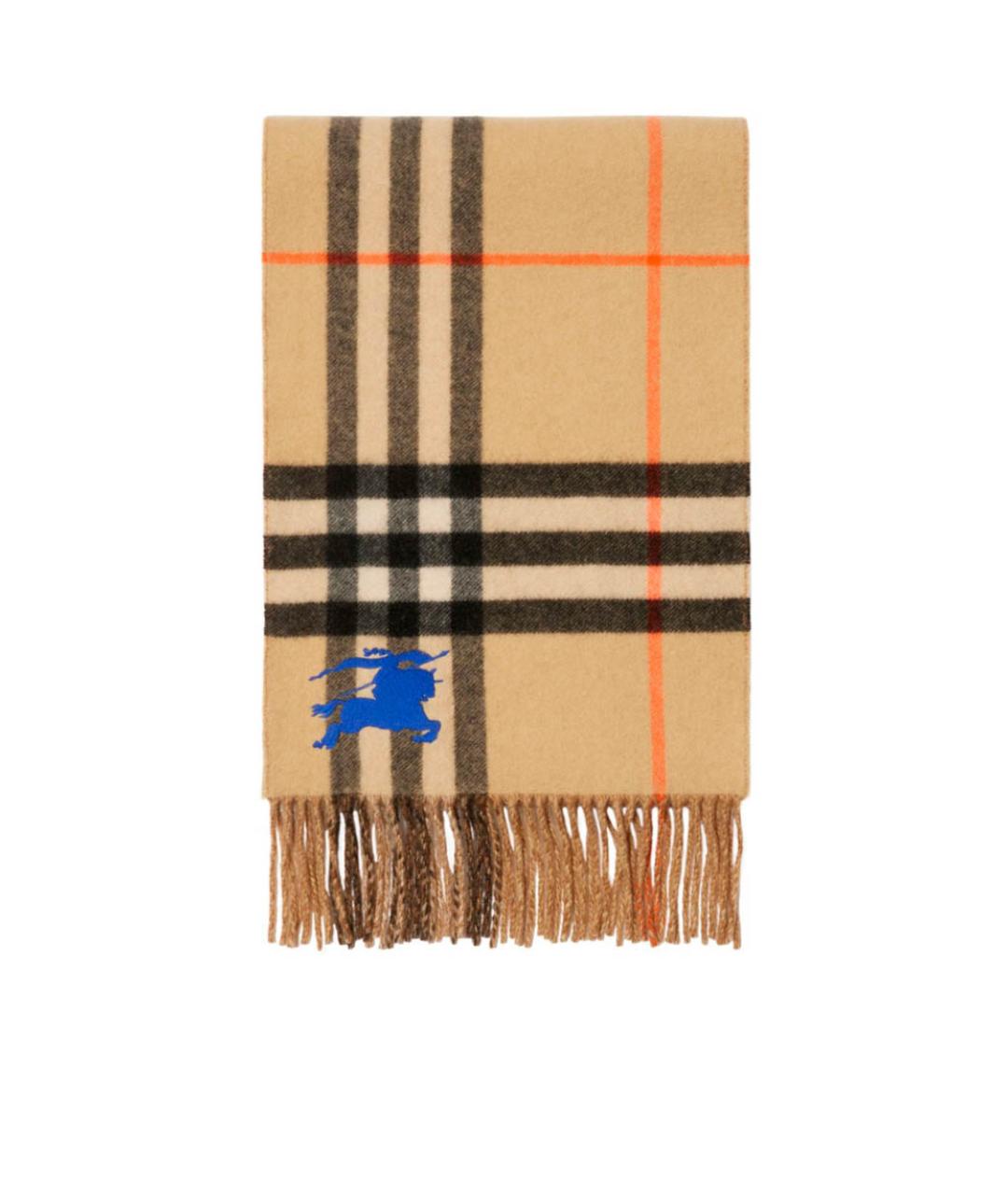 BURBERRY Бежевый шерстяной шарф, фото 1