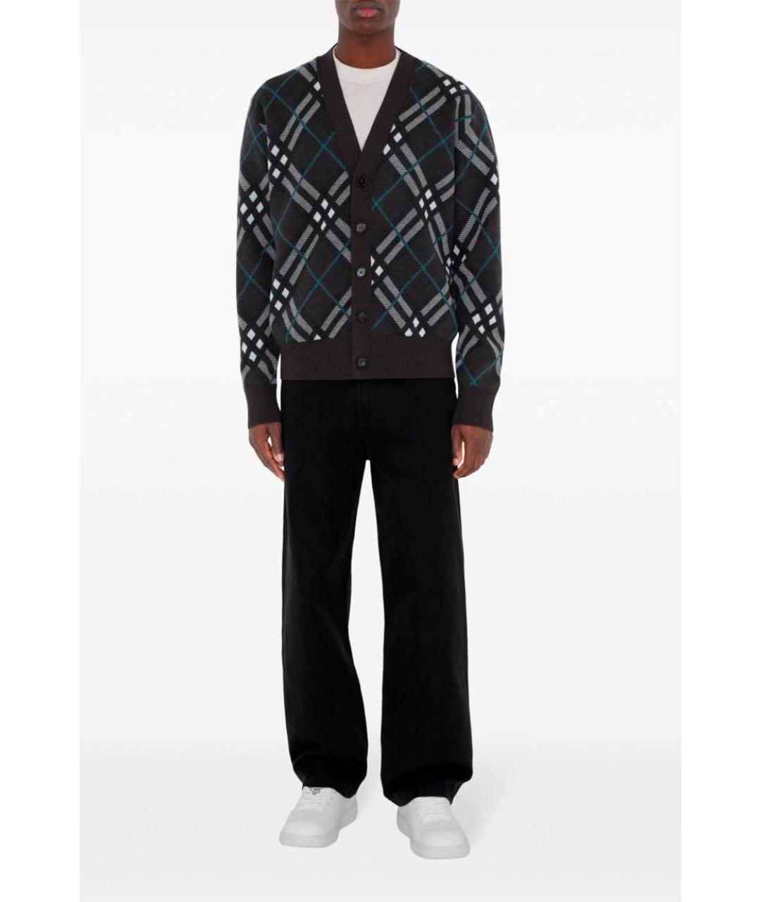 BURBERRY Мульти шерстяной кардиган, фото 3