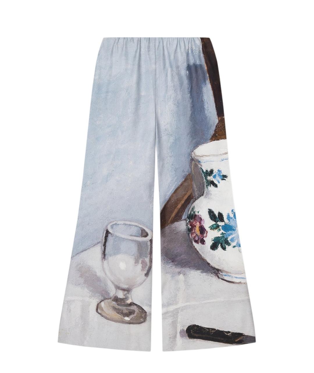 NANUSHKA Голубые прямые брюки, фото 2