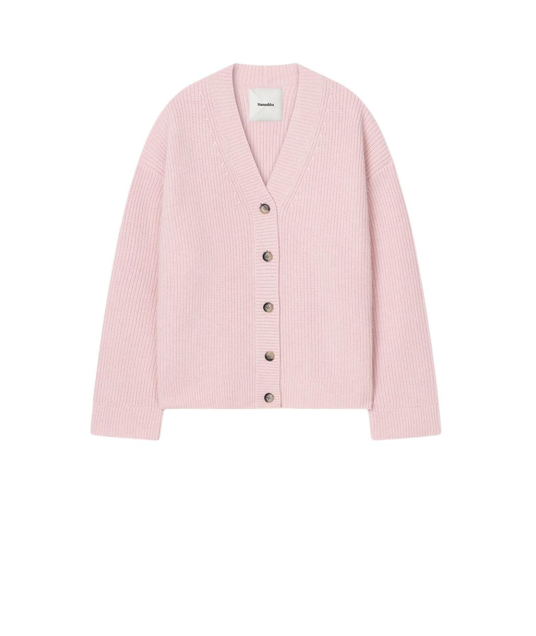 NANUSHKA Розовый кардиган, фото 1